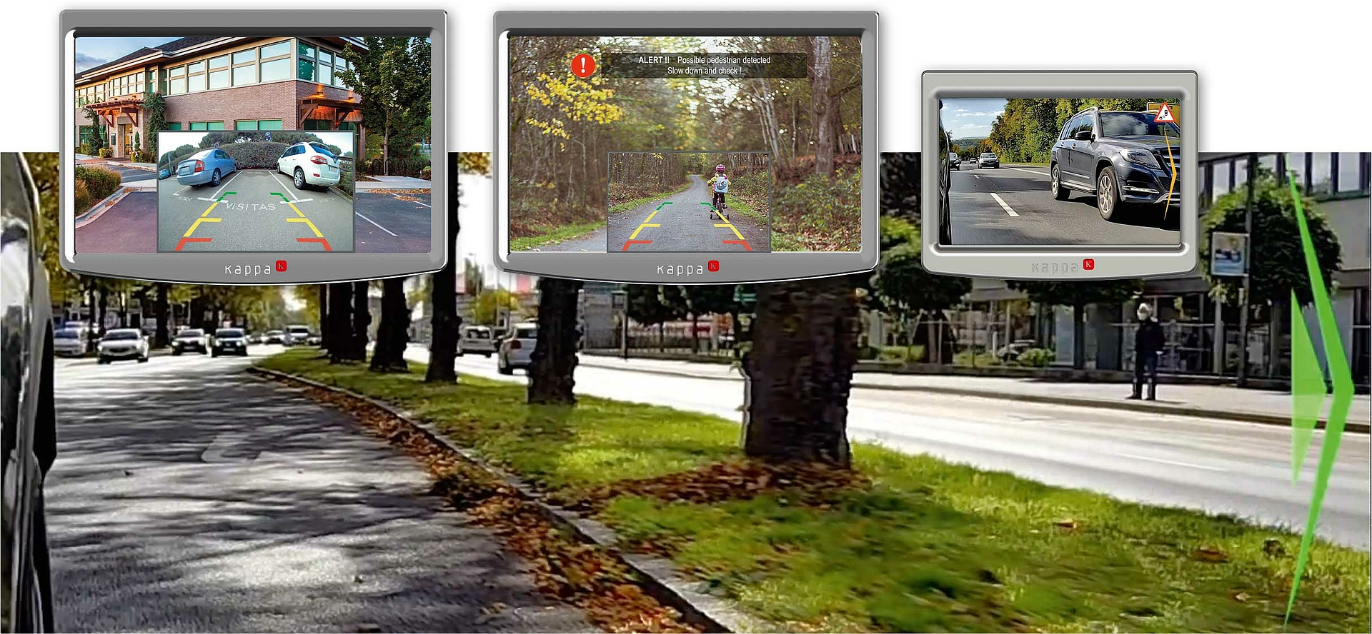 Software functions rearview OneBox digital mirror cms
