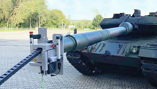 RIB 4D Barrel inspection set-up with Leopard 2 RIB 4D Barrel inspection set-up with Leopard 2 | Kappa optronics |