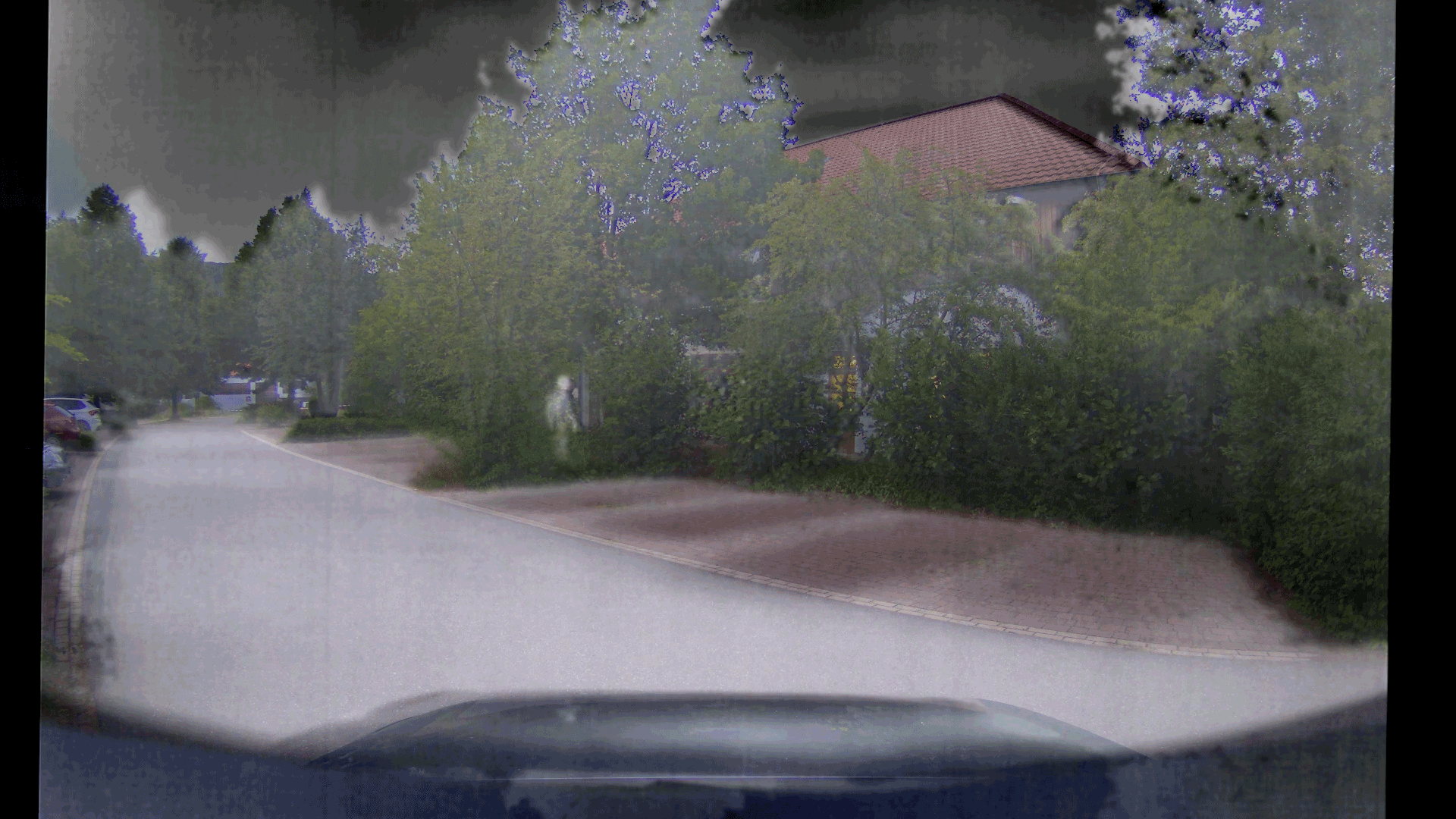Image Fusion for Driver Vision Enhancer: Fusion of LWIR and VIS channels. See person in bush| Kappa optronics