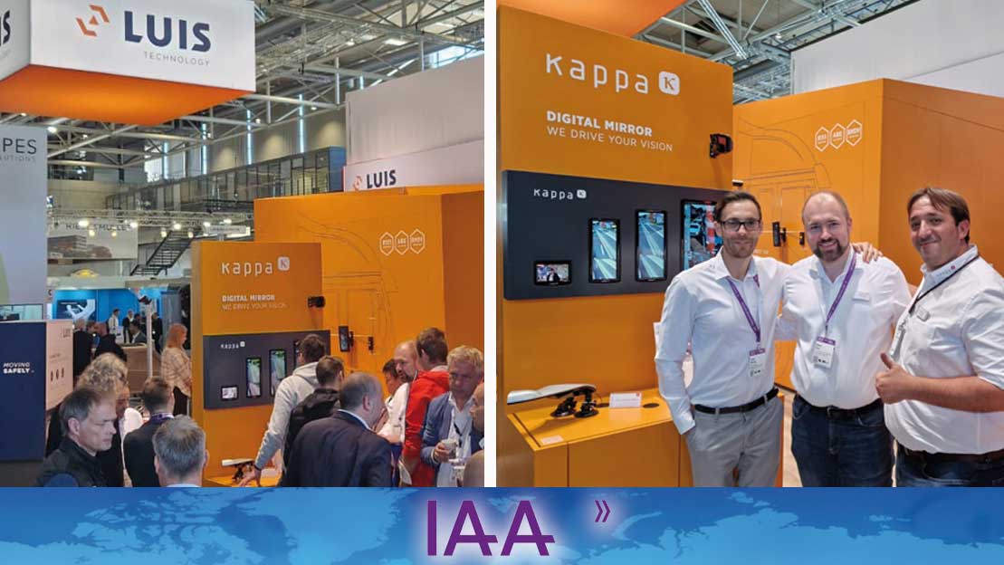 IAA 2022 -Kappa optronics with CMS Digital Mirror Systems at the Luis booth.