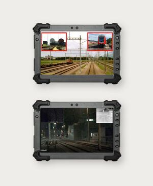 Kappa optronics train eye display for rail vision